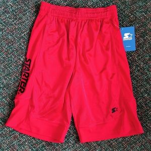 Starter Gym Athletic Shorts (Red, Small size, Men's)